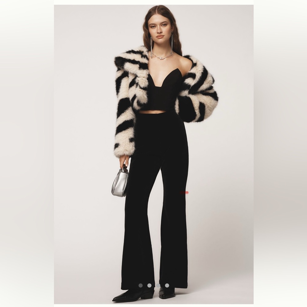 Anthropologie Chenille Flare Pants